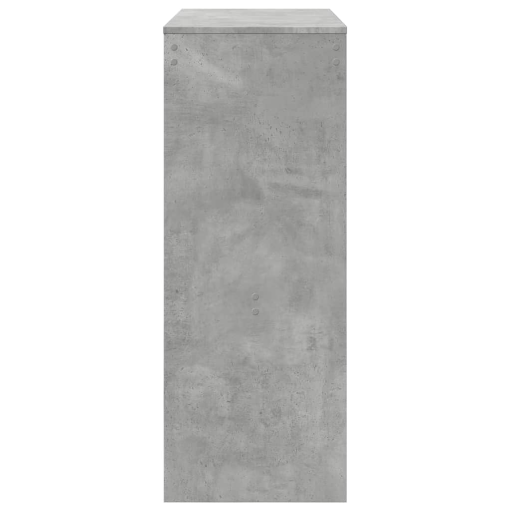 Barbord med stativer betonggrå 90x40x103,5 cm konstruert tre