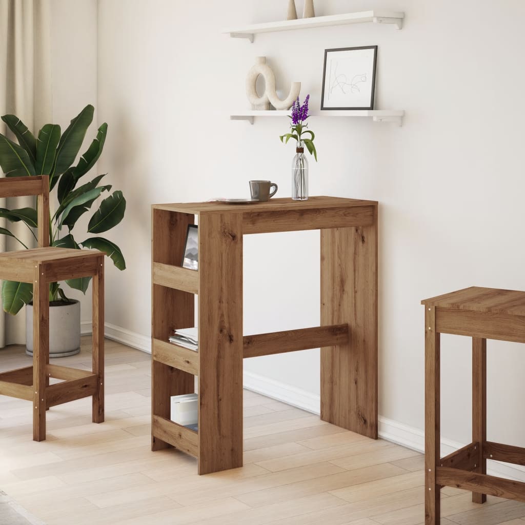 Barbord med stativer artisan eik 90x40x103,5 cm konstruert tre