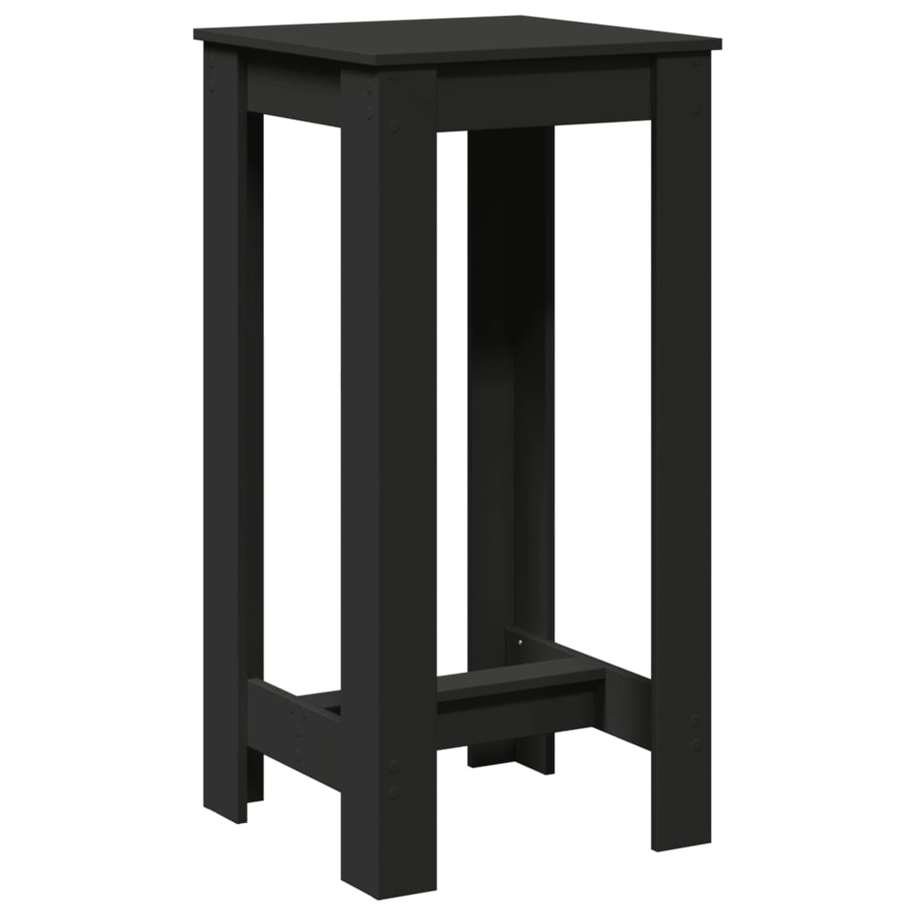 Barbord svart 51x50x103,5 cm konstruert tre
