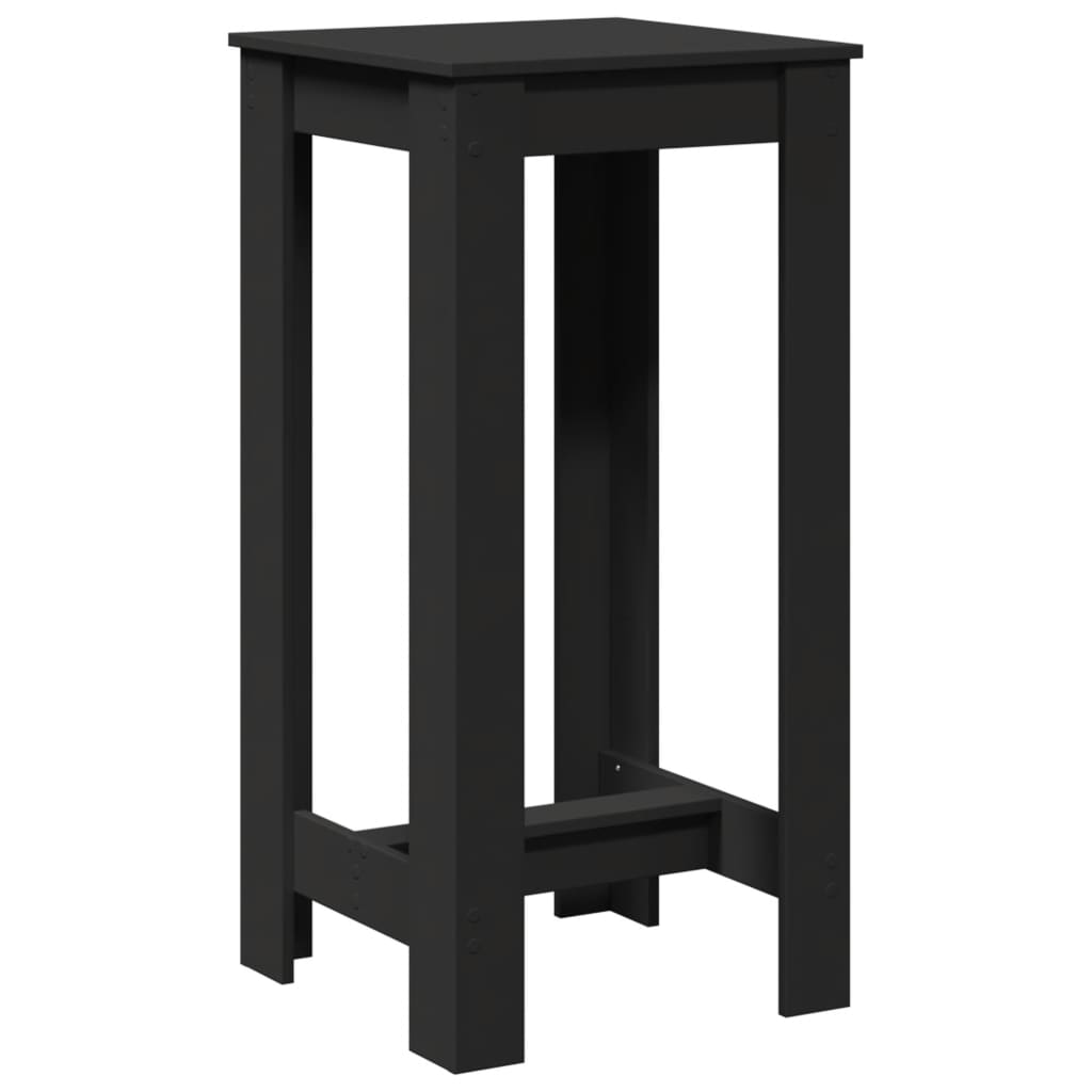 Barbord svart 51x50x103,5 cm konstruert tre
