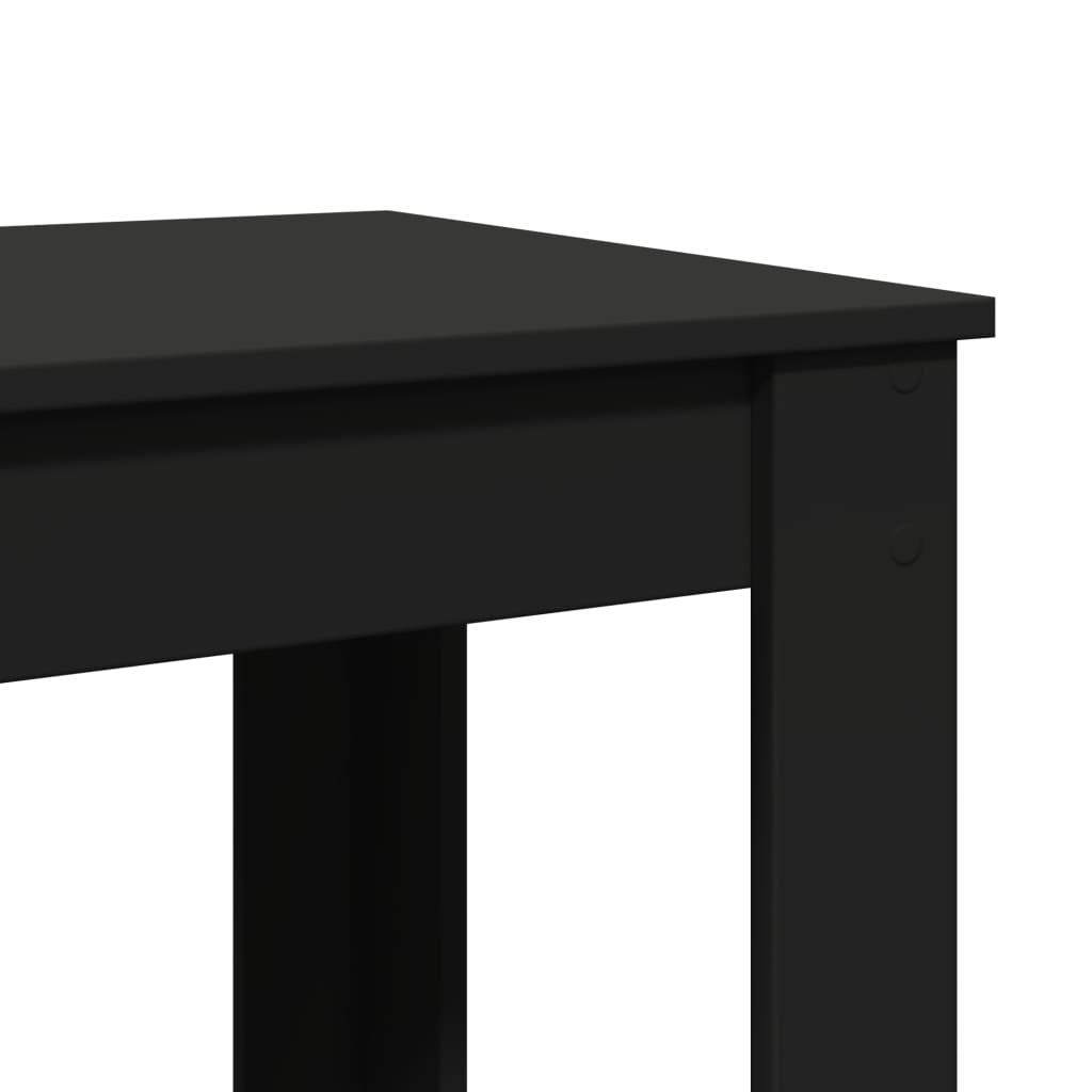 Barbord svart 51x50x103,5 cm konstruert tre
