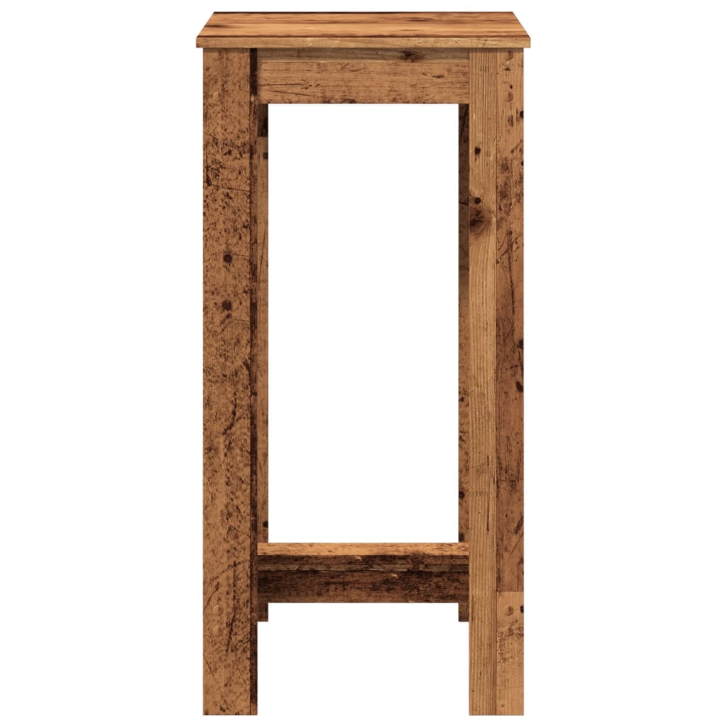 Barbord gammelt tre 51x50x103,5 cm konstruert tre