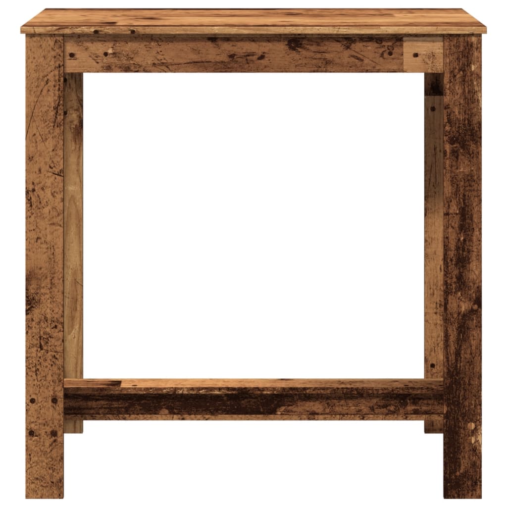 Barbord gammelt tre 102x50x103,5 cm konstruert tre