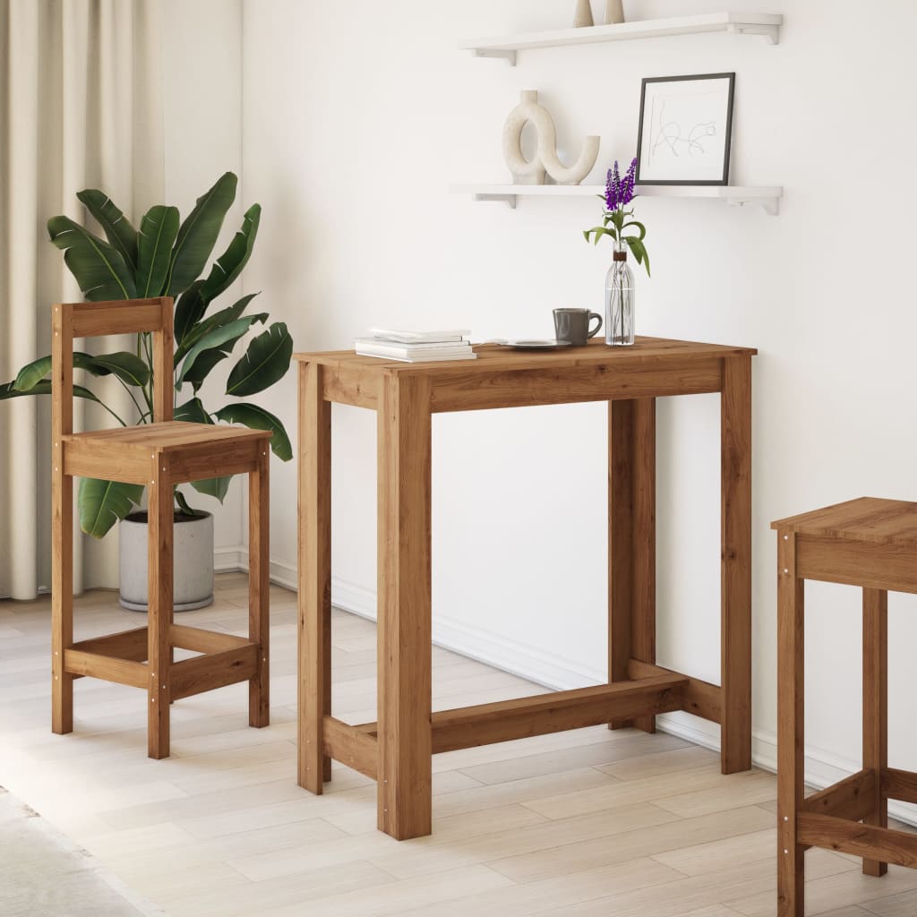 Barbord artisan eik 102x50x103,5 cm konstruert tre