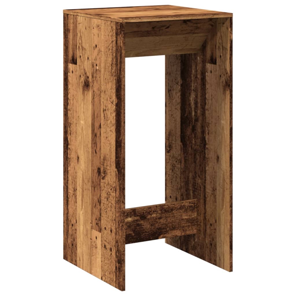 Barbord gammelt tre 51x50x103,5 cm konstruert tre
