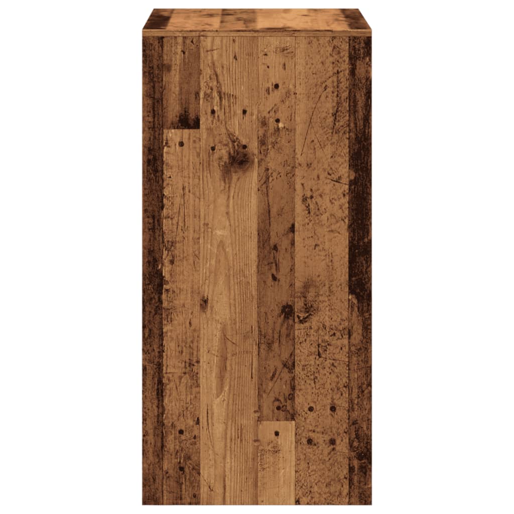 Barbord gammelt tre 51x50x103,5 cm konstruert tre