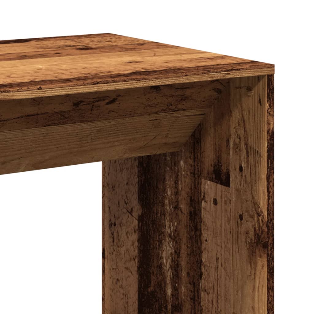 Barbord gammelt tre 51x50x103,5 cm konstruert tre