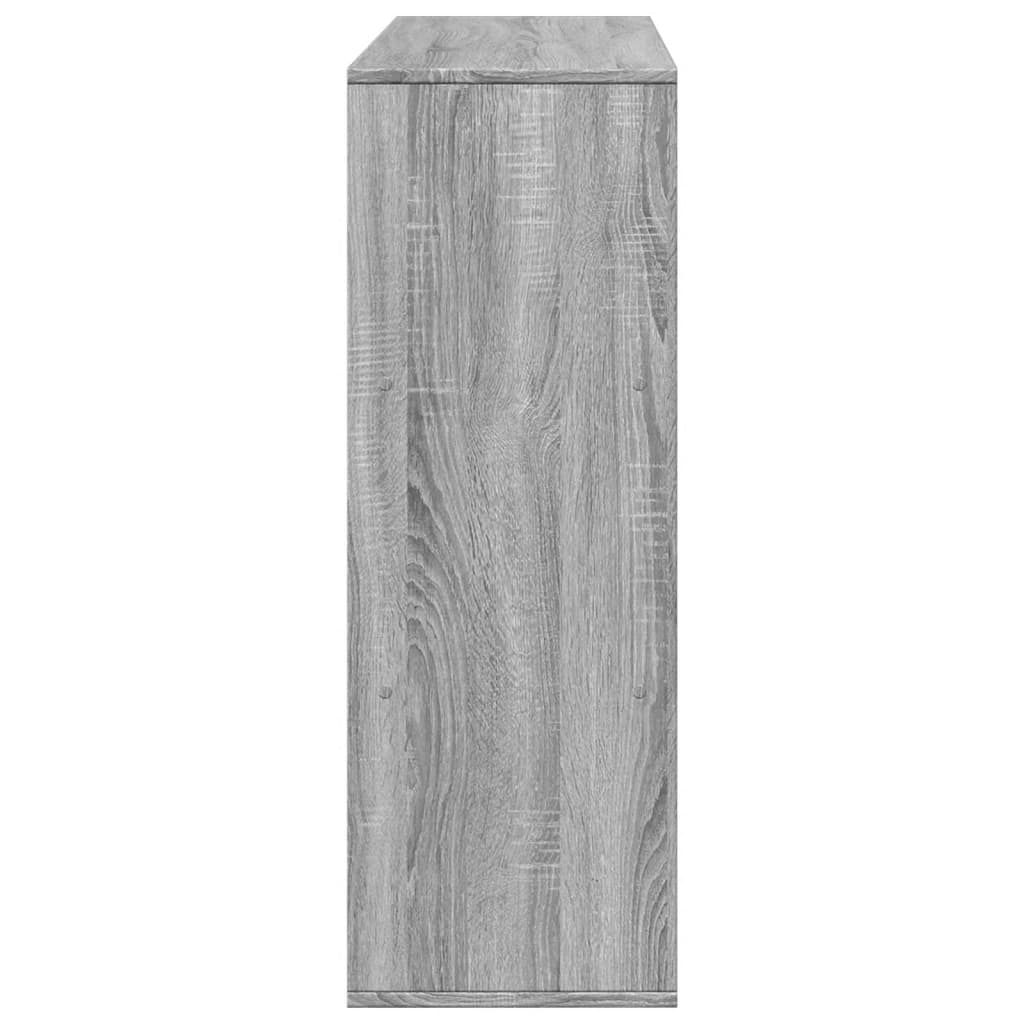 Bokhylle Sonoma Grå Romdeler Eik 100x33x94,5 cm