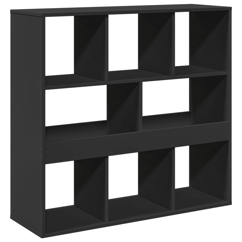 Bokhylle Svart Romdeler 100x33x94,5 cm