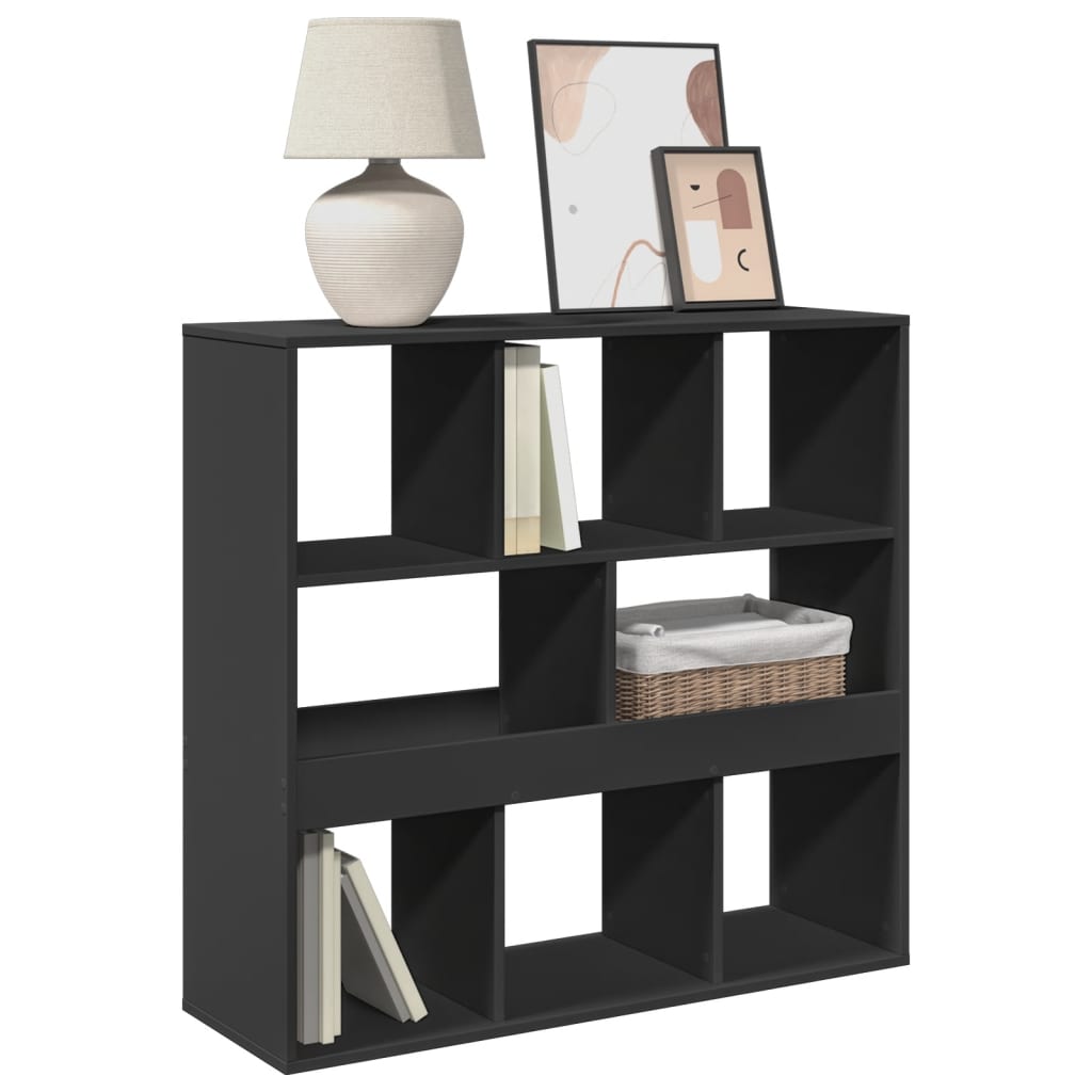 Bokhylle Svart Romdeler 100x33x94,5 cm