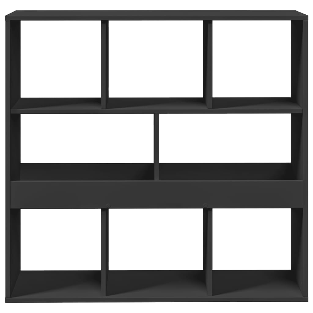 Bokhylle Svart Romdeler 100x33x94,5 cm