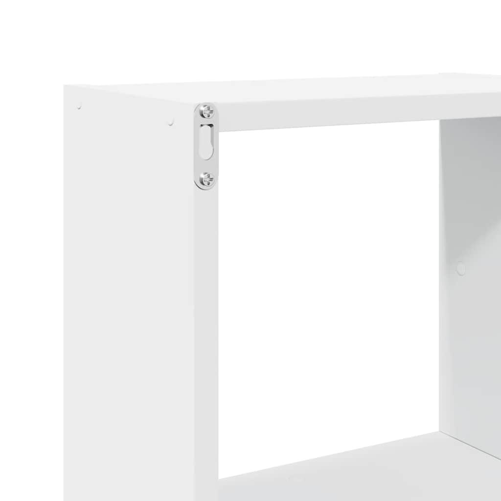 Veggskap 78x18x71 cm hvit konstruert tre