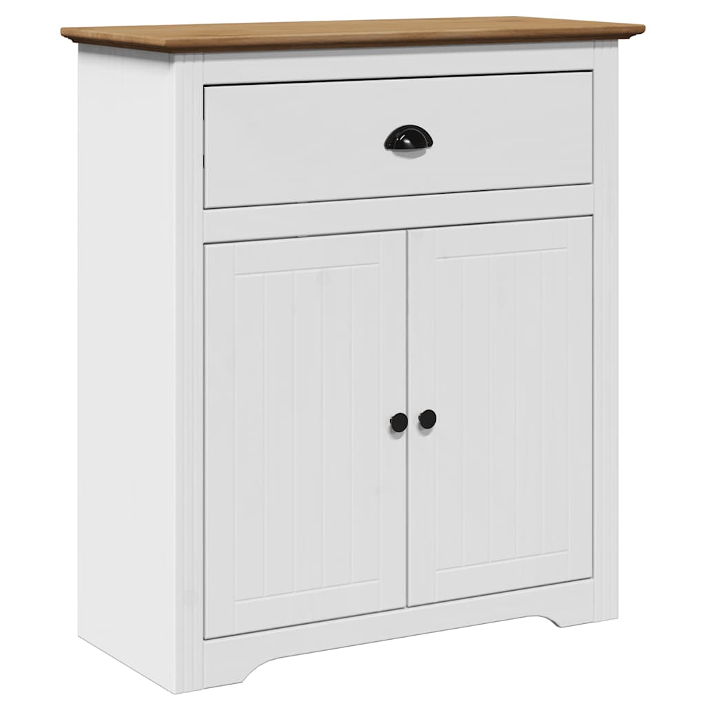 Hallmøbel Gangskap BODO Hvit og Brun 80x35x90 cm