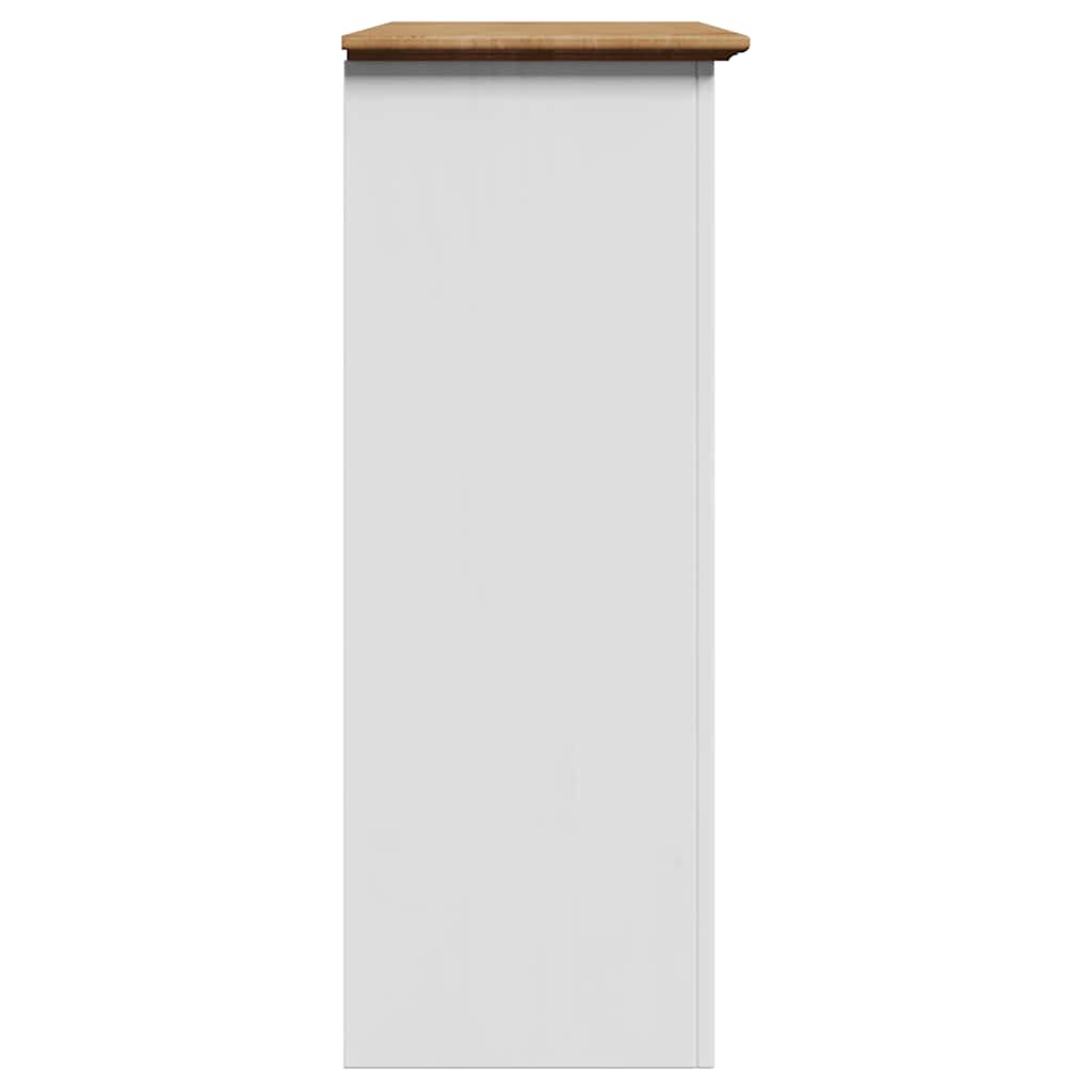 Hallmøbel Gangskap BODO Hvit og Brun 80x35x90 cm