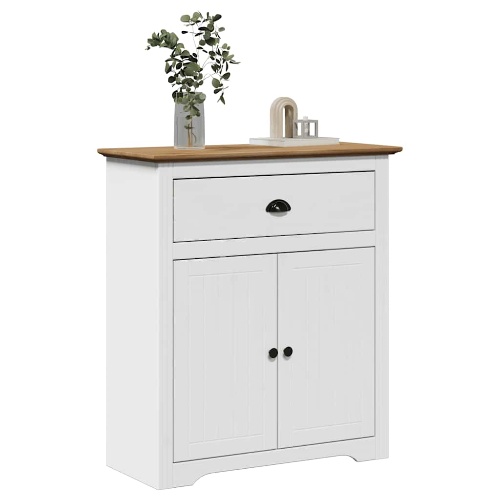Hallmøbel Gangskap BODO Hvit og Brun 80x35x90 cm