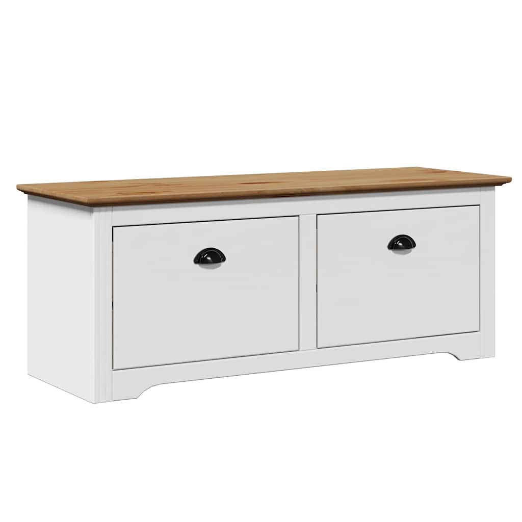 Sittebenk Gangbenk BODO Hvit og Brun 114x40x45 cm