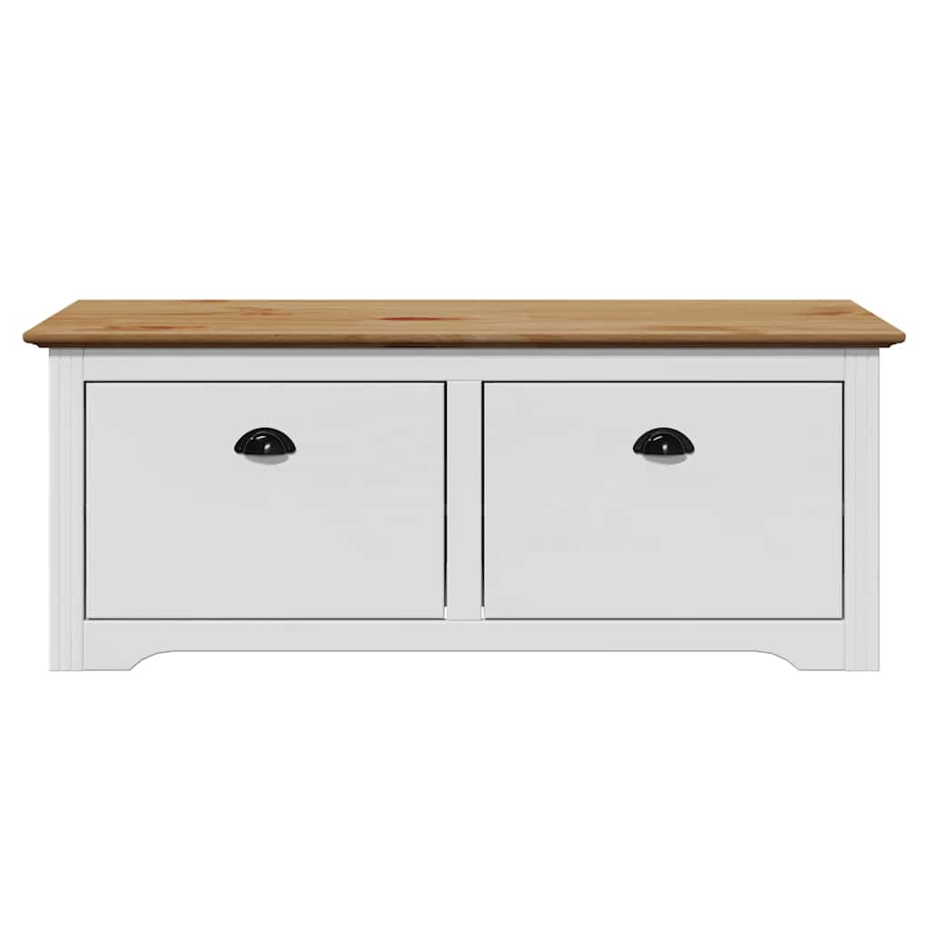 Sittebenk Gangbenk BODO Hvit og Brun 114x40x45 cm