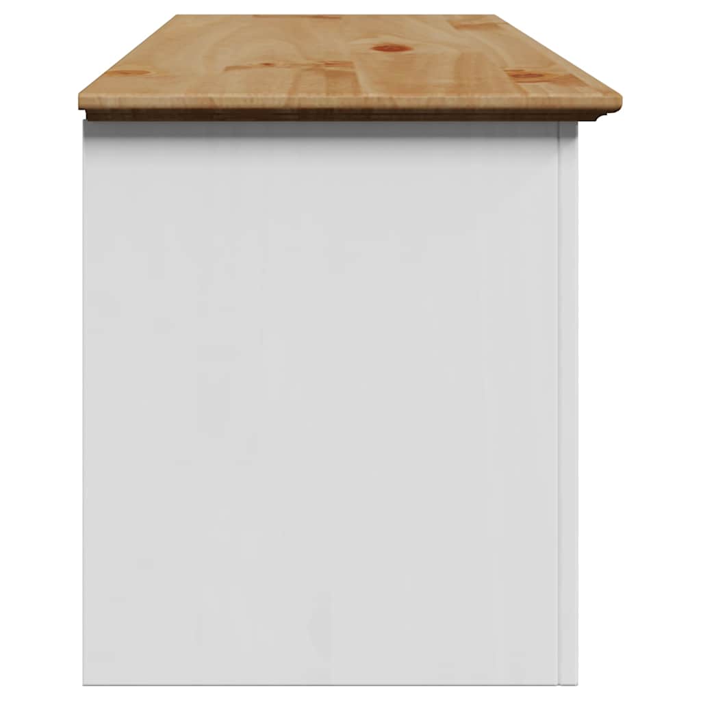 Sittebenk Gangbenk BODO Hvit og Brun 114x40x45 cm