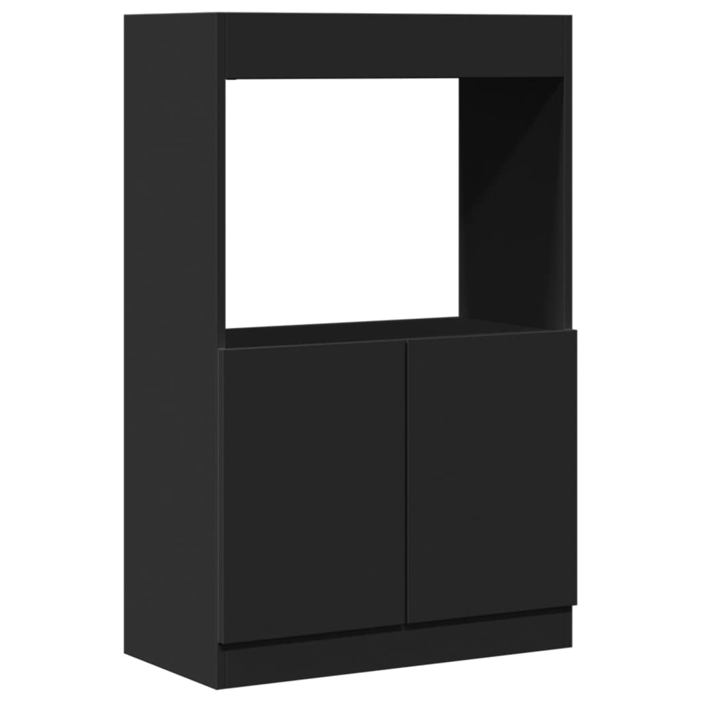 Skap Svart 63x33x100 cm