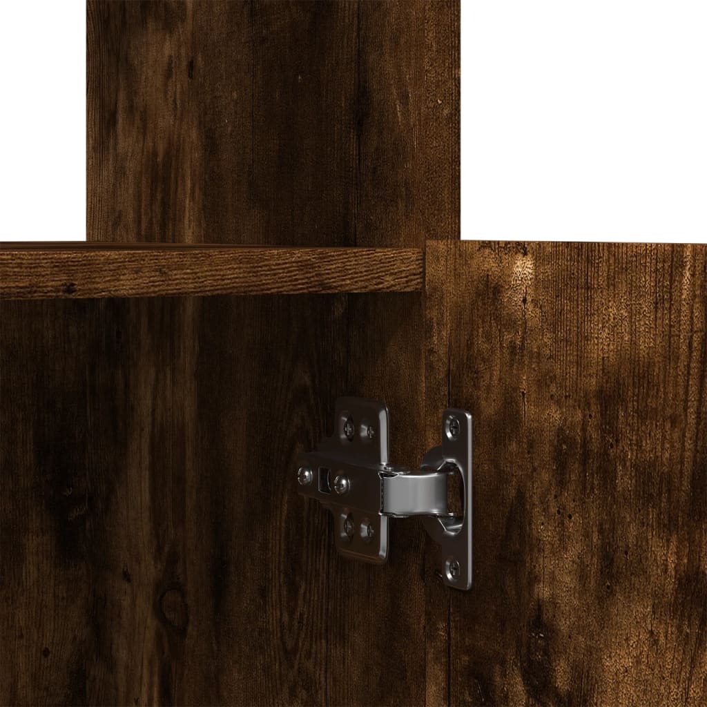 Skap Røkt Eik 63x33x140 cm