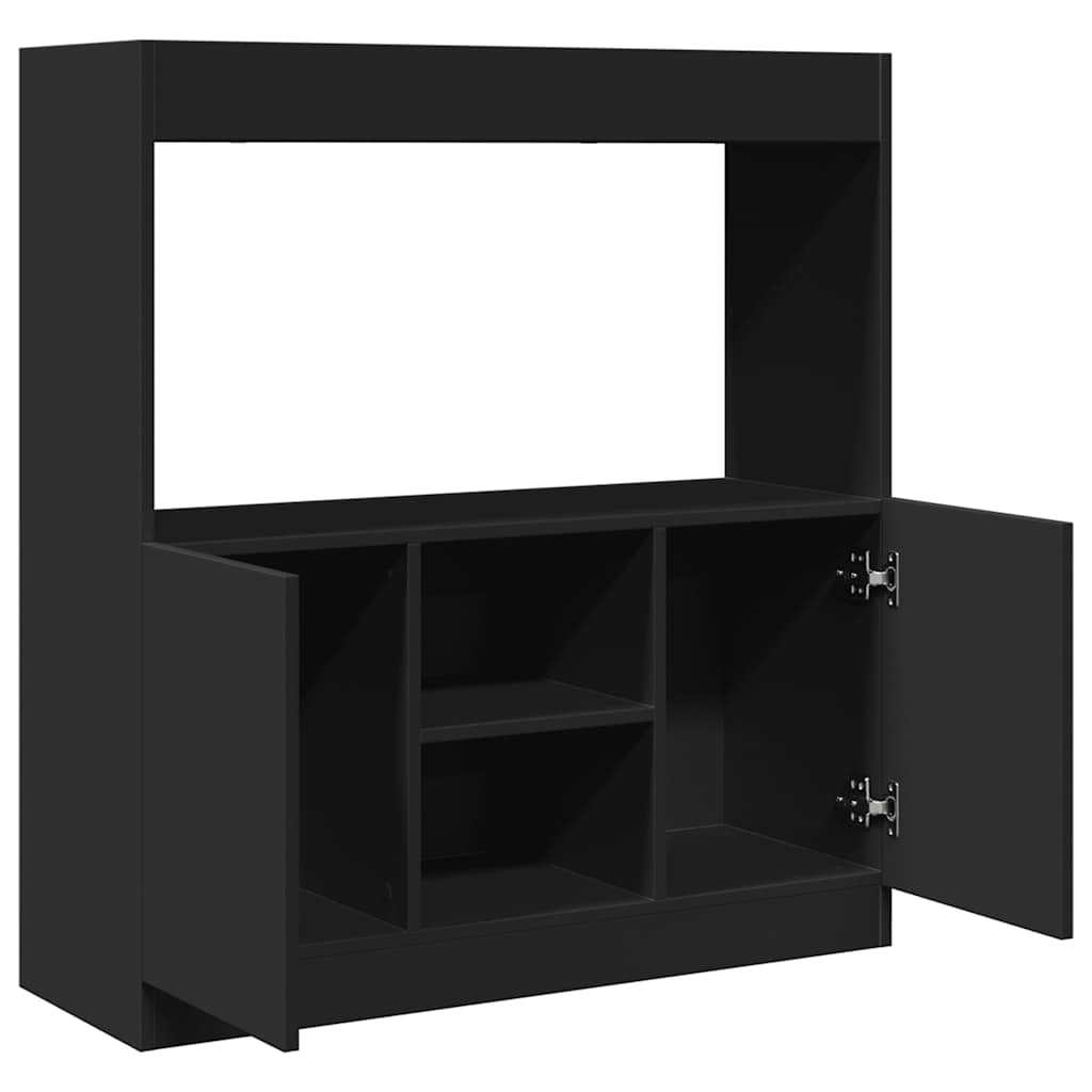 Skap Svart 92x33x100 cm