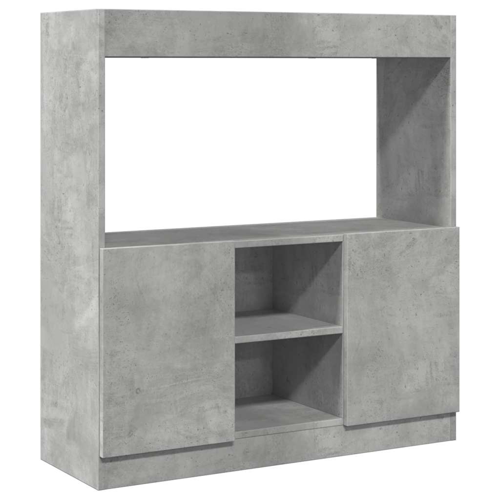 Skap Betonggrå 92x33x100 cm