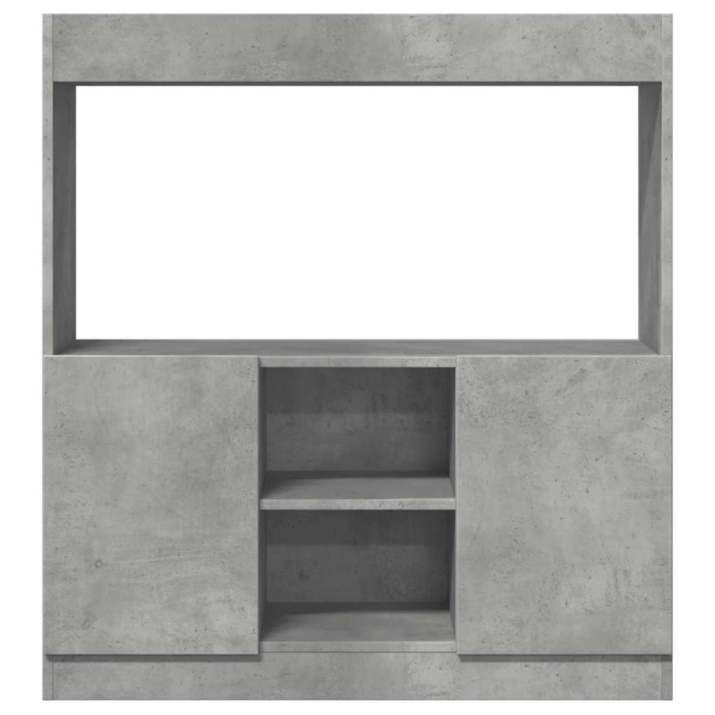 Skap Betonggrå 92x33x100 cm