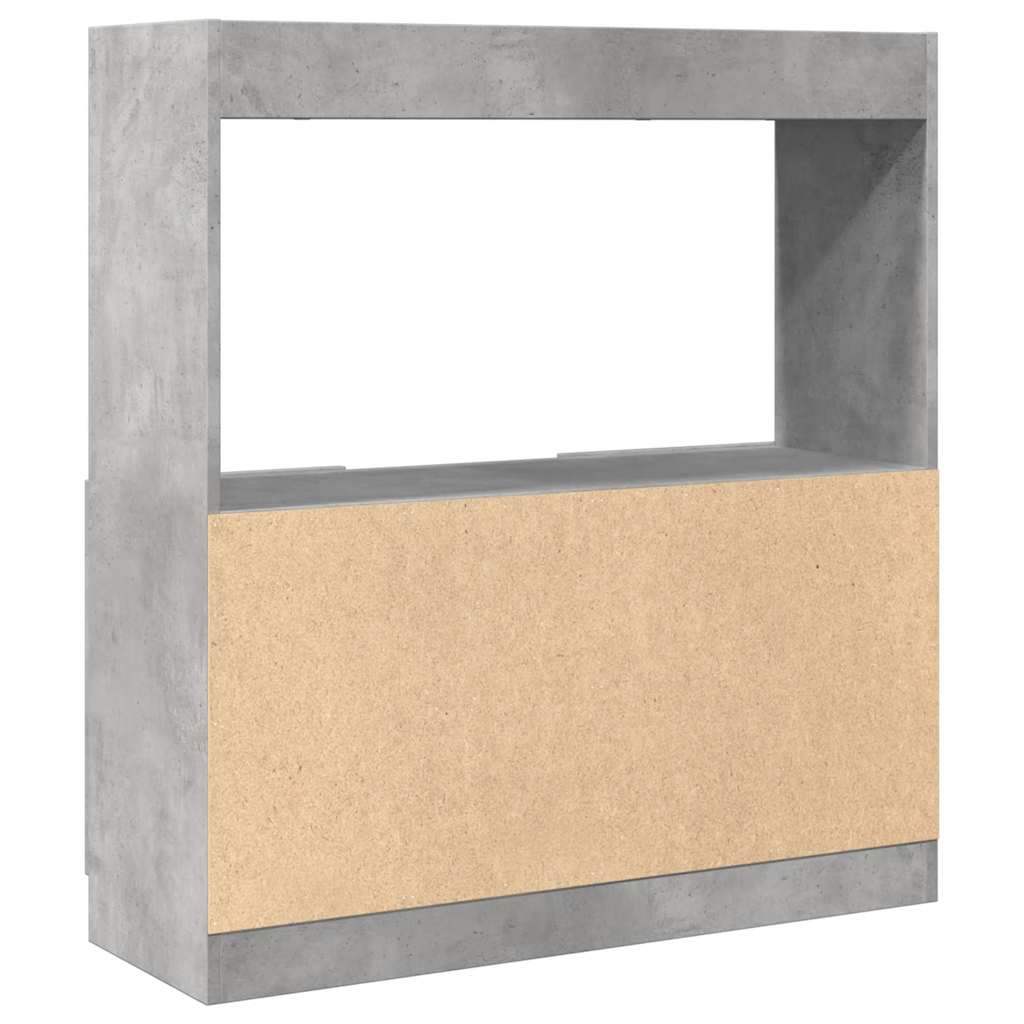 Skap Betonggrå 92x33x100 cm