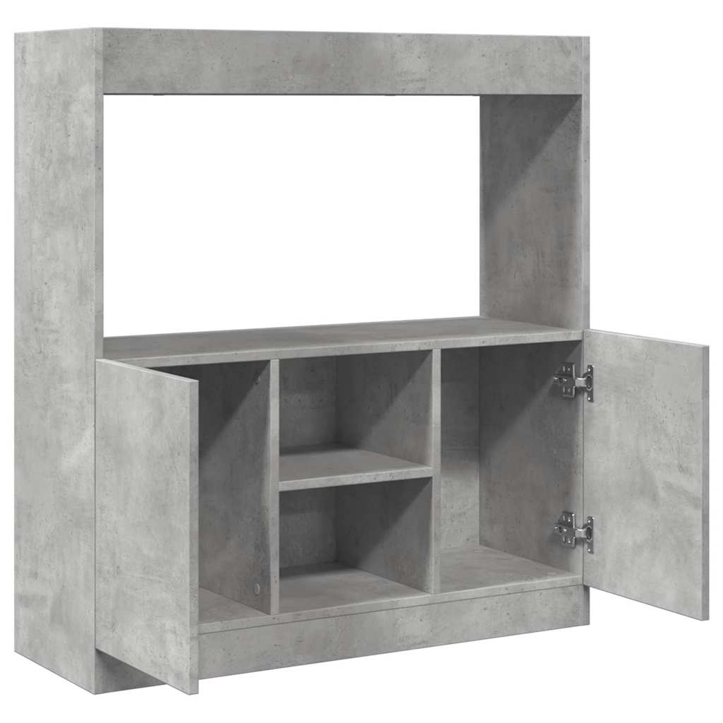 Skap Betonggrå 92x33x100 cm