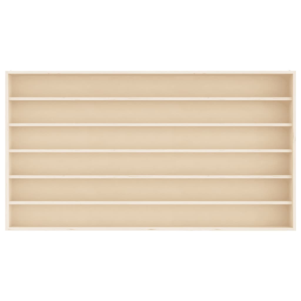 Vegghylle Tre samlermonter med 6 hyller 100x8,5x55 cm