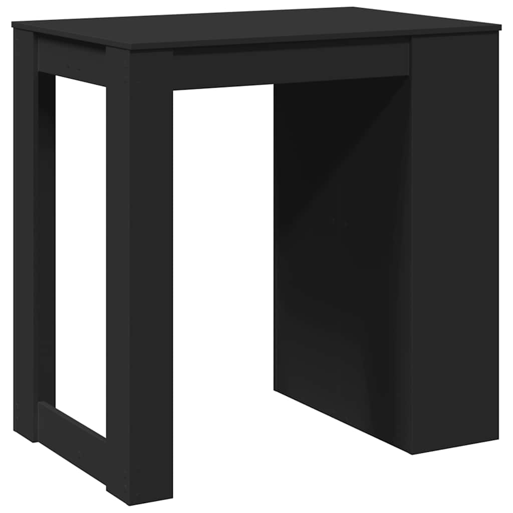 Barbord svart 102x70x103,5 cm konstruert tre