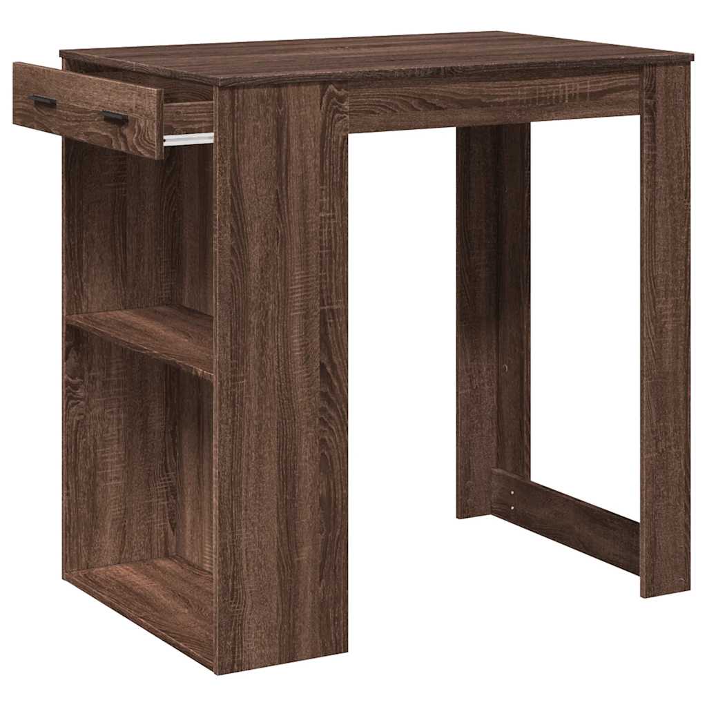 Barbord brun eik 102x70x103,5 cm konstruert tre