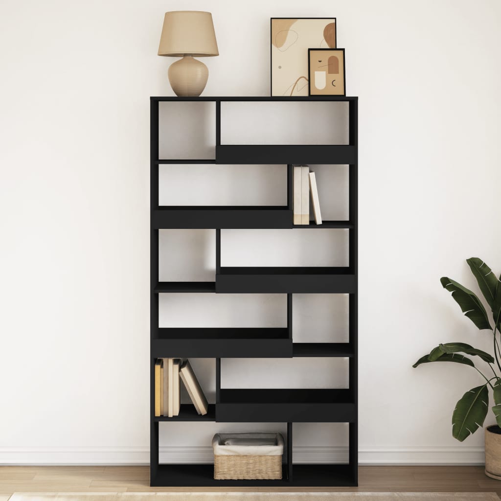 Bokhylle Svart 100x33x187,5 cm