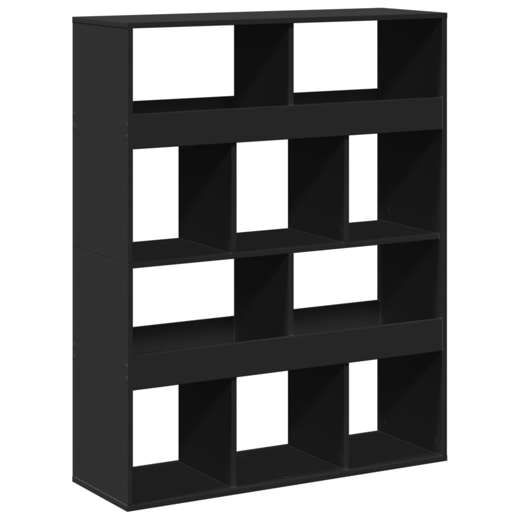 Bokhylle Svart 100x33x125,5 cm