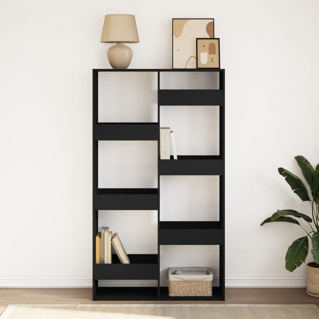 Bokhylle Svart 100x33x175 cm