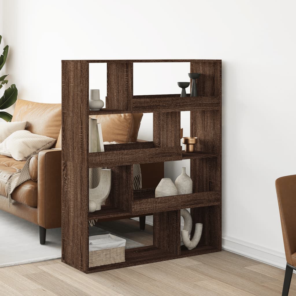 Bokhylle Brun Eik 100x33x125,5 cm