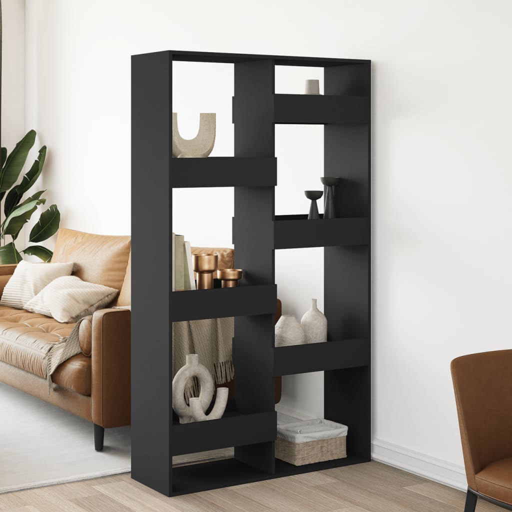 Bokhylle Svart 100x33x175 cm