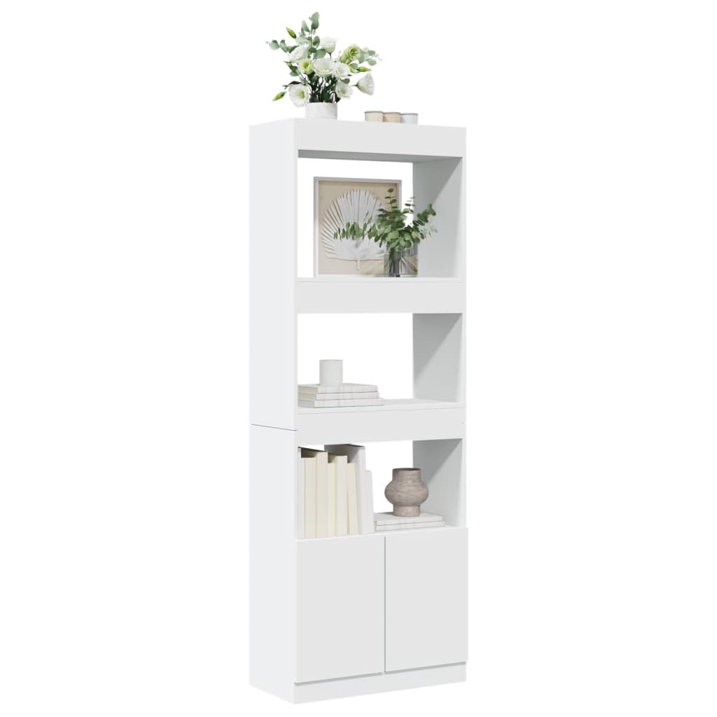 Skap Hvit 63x33x180 cm