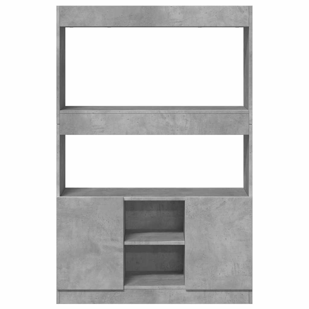 Skap Betonggrå 92x33x140 cm