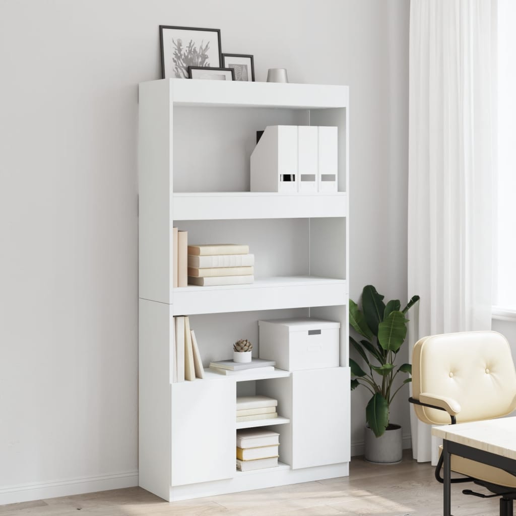 Skap Hvit 92x33x180 cm