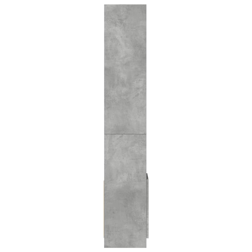 Skap Betonggrå 92x33x180 cm