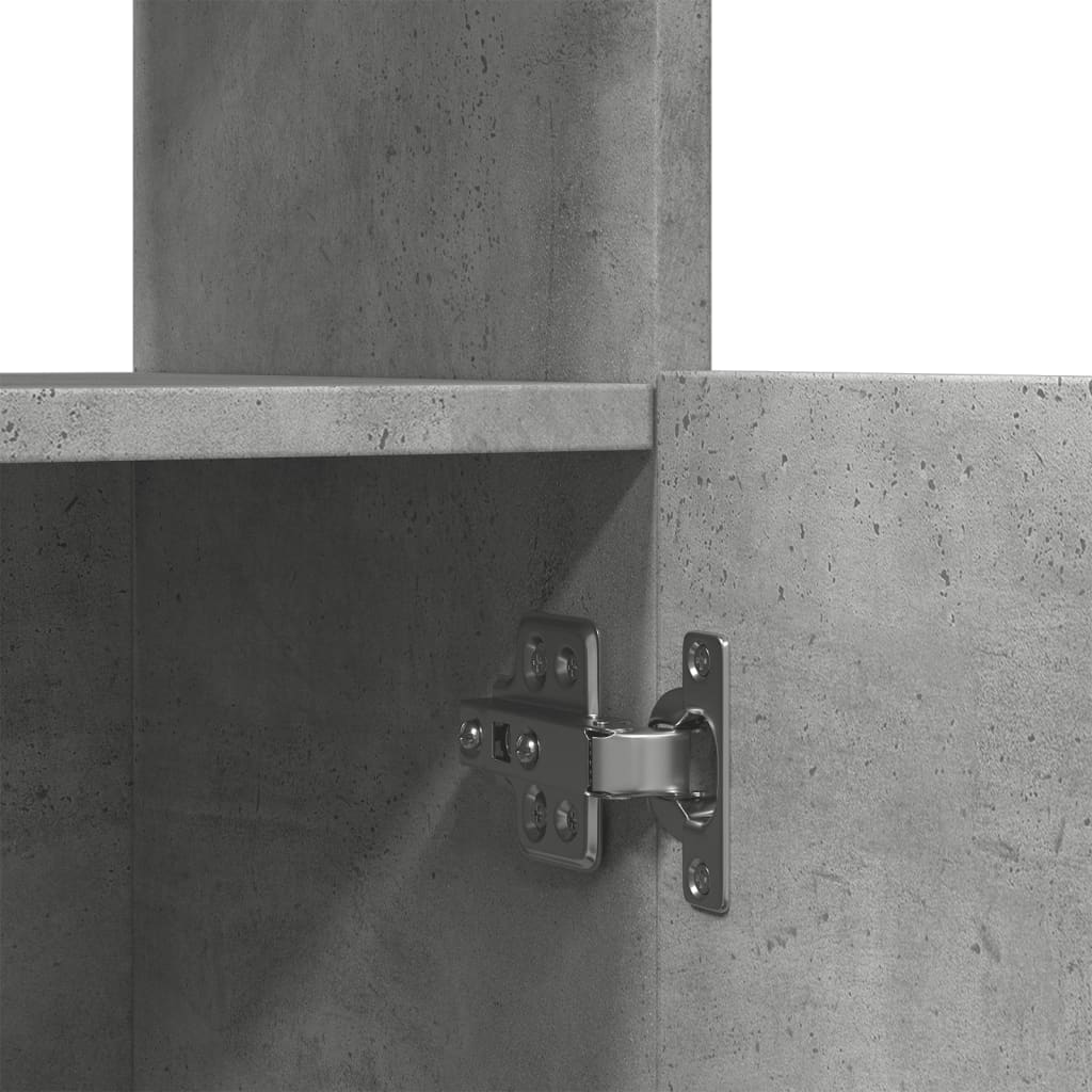 Skap Betonggrå 92x33x180 cm