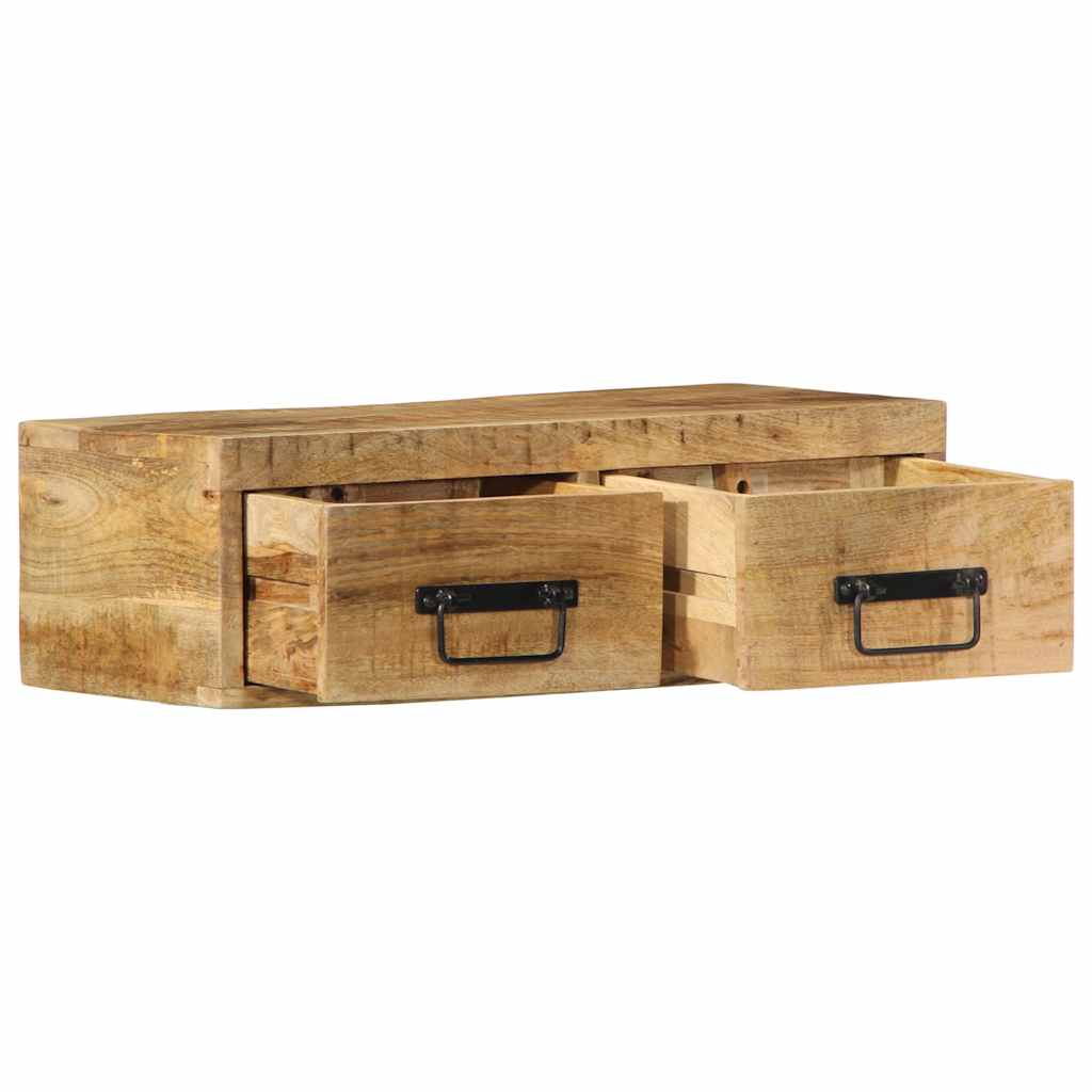 TV-Møbel Tre Tv-benk Veggmontert 60x30x19 cm grovt heltre mangotre