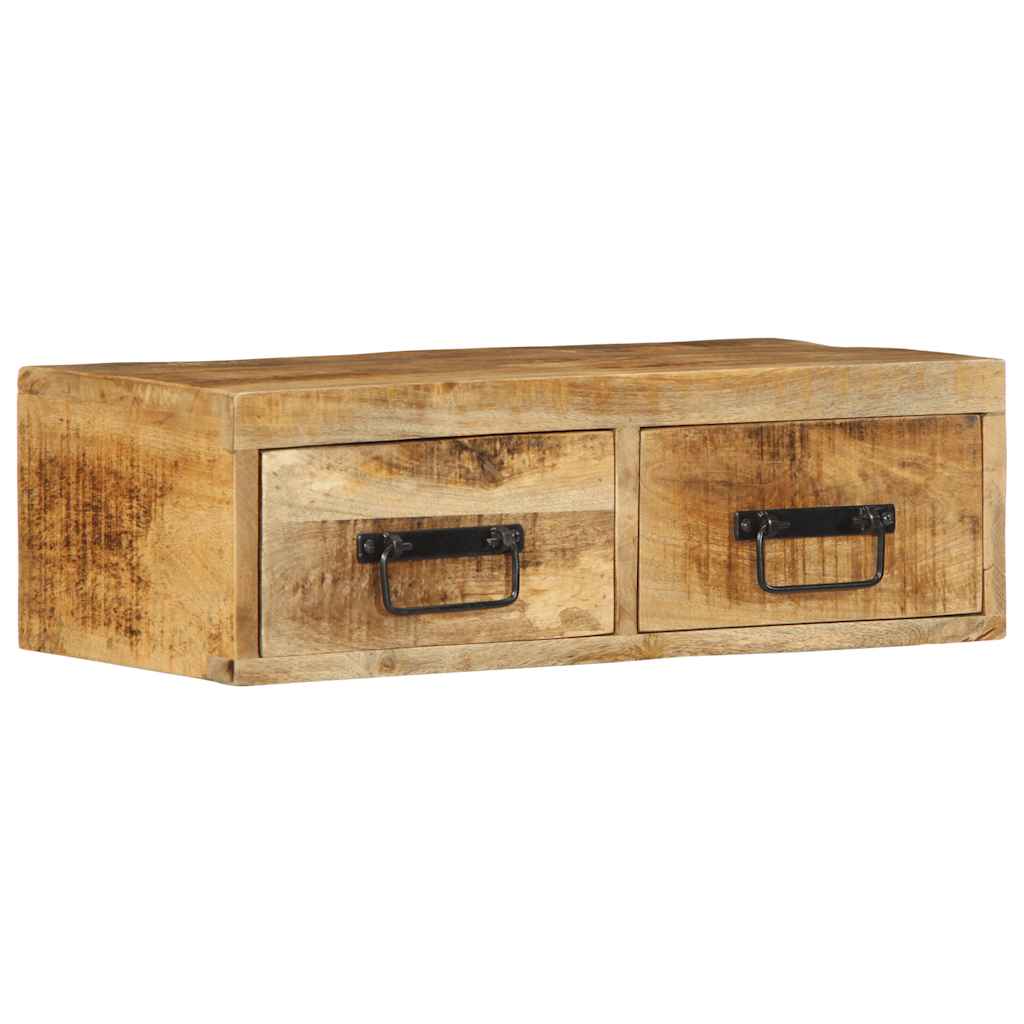 TV-Møbel Tre Tv-benk Veggmontert 60x30x19 cm grovt heltre mangotre
