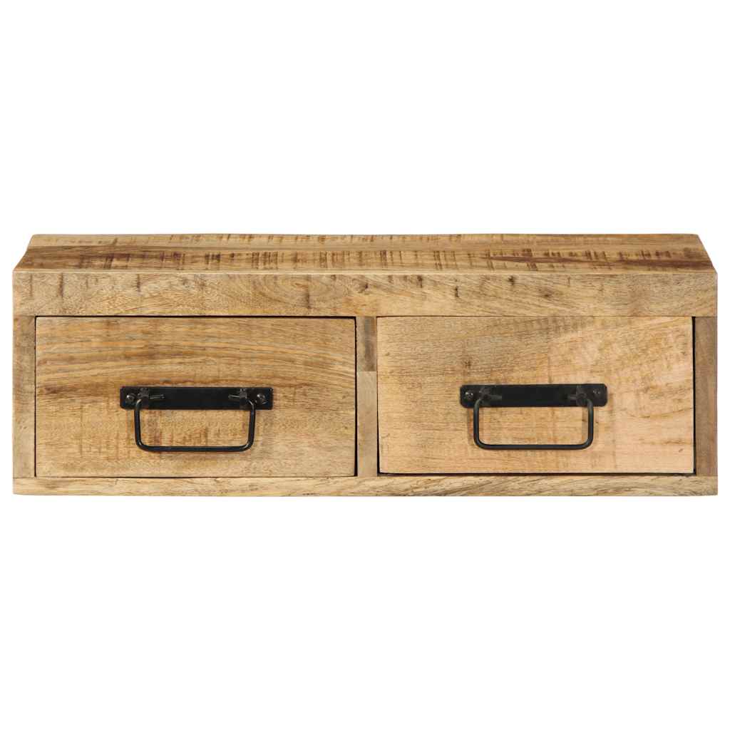 TV-Møbel Tre Tv-benk Veggmontert 60x30x19 cm grovt heltre mangotre