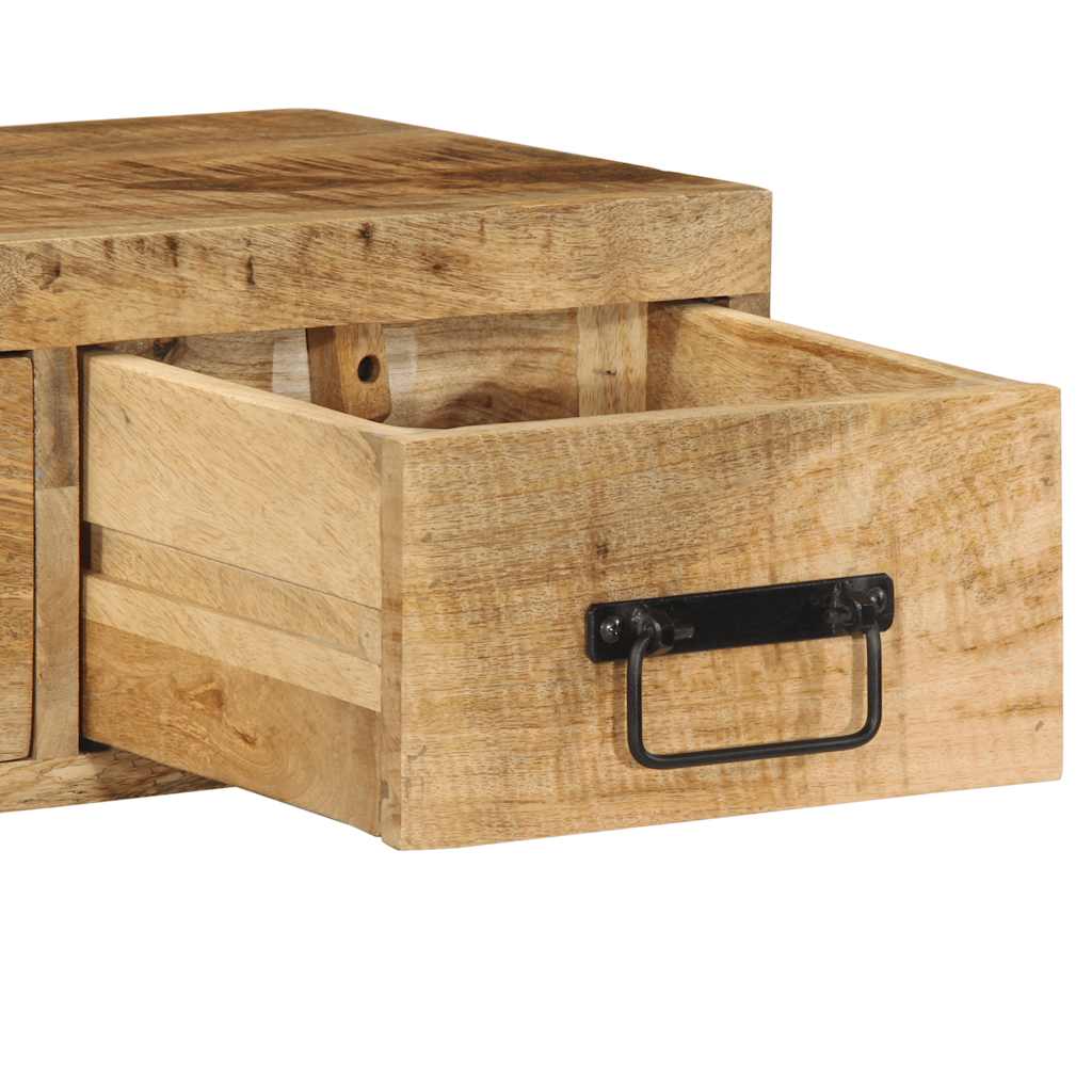 TV-Møbel Tre Tv-benk Veggmontert 60x30x19 cm grovt heltre mangotre