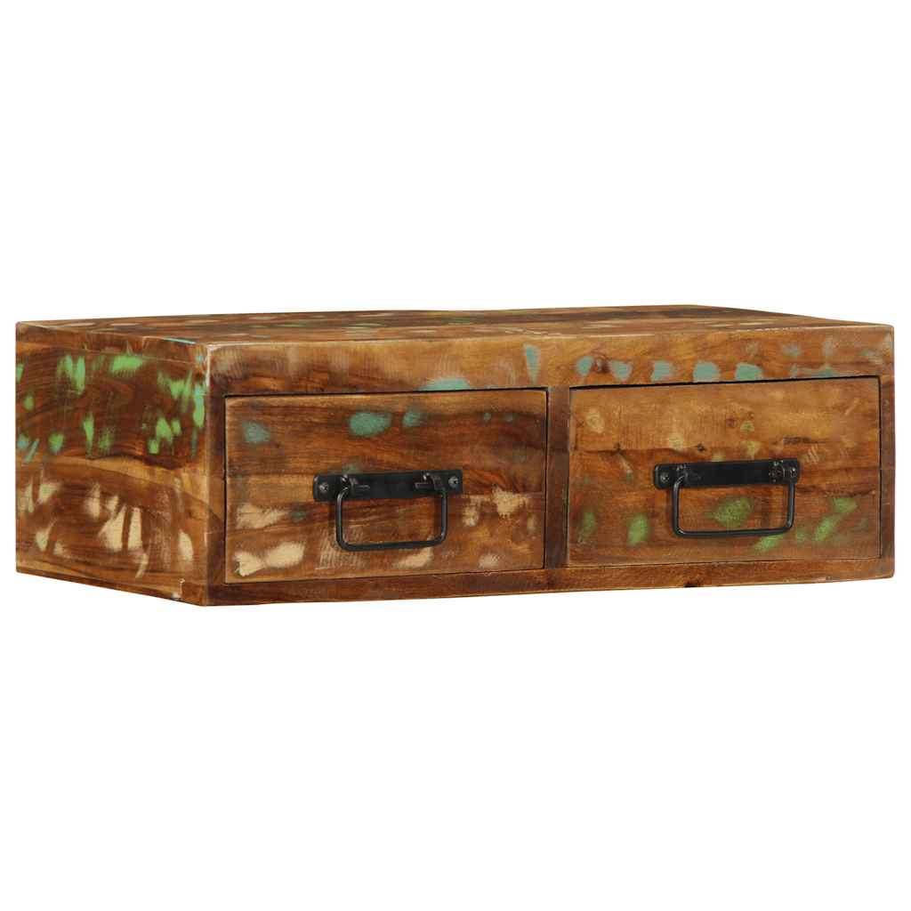 TV-Møbel Tre Tv-benk Veggmontert 60x30x19 cm gjenvunnet heltre