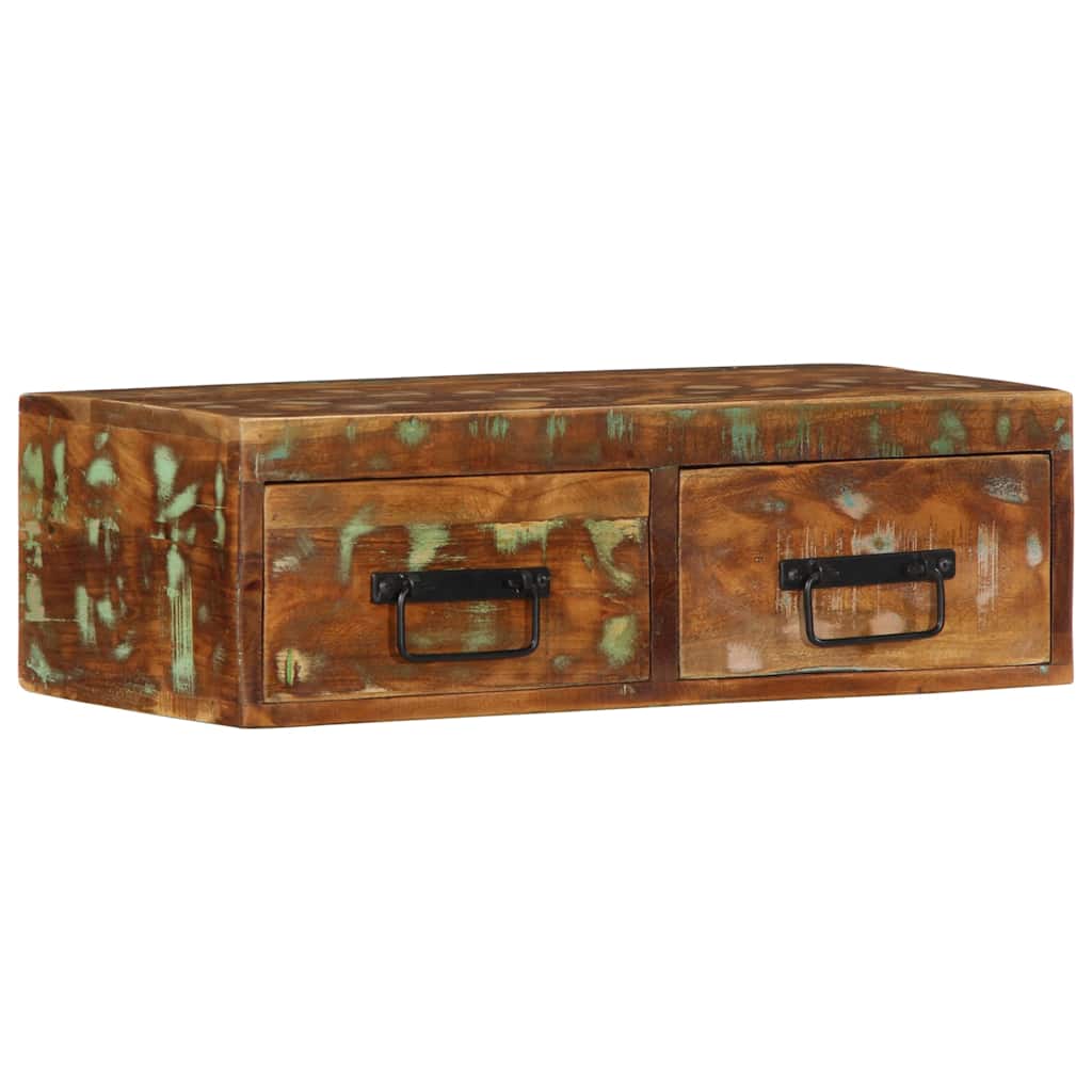 TV-Møbel Tre Tv-benk Veggmontert 60x30x19 cm gjenvunnet heltre