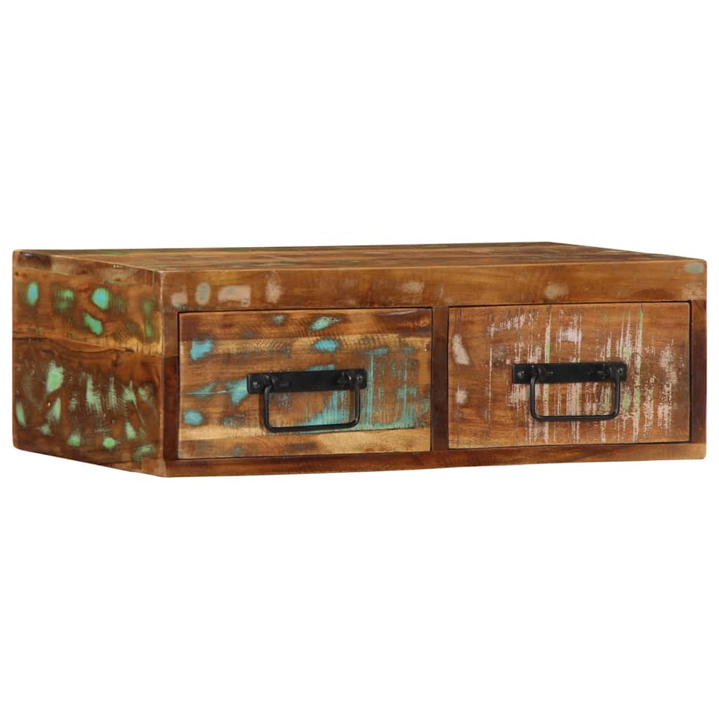 TV-Møbel Tre Tv-benk Veggmontert 60x30x19 cm gjenvunnet heltre