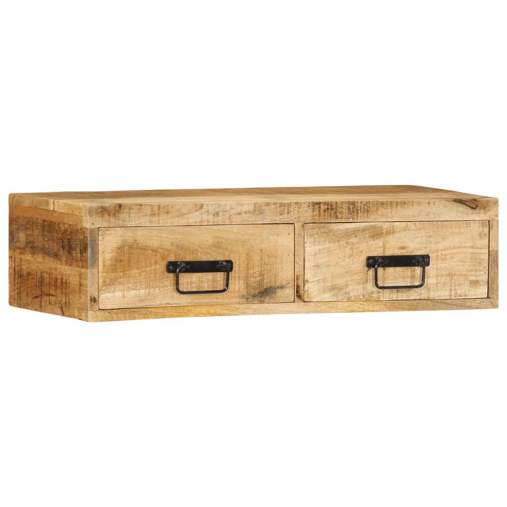 TV-Møbel Tre Tv-benk Veggmontert 80x30x19 cm grovt heltre mangotre